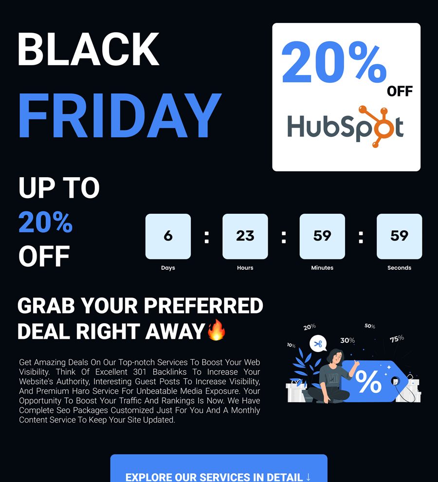 Black Friday campaign landing page