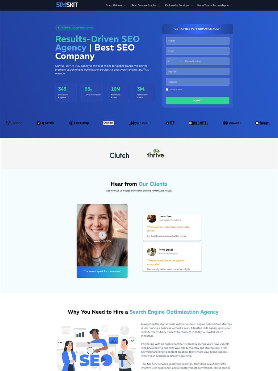 SEOSkit agency site