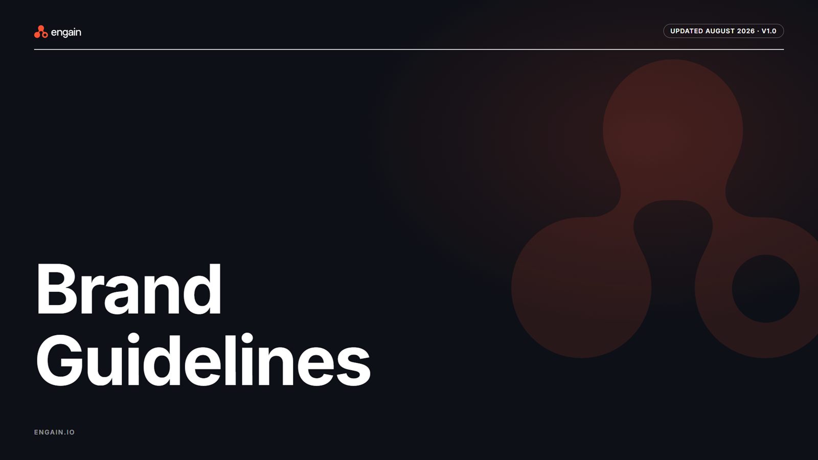 Engain brand guidelines cover