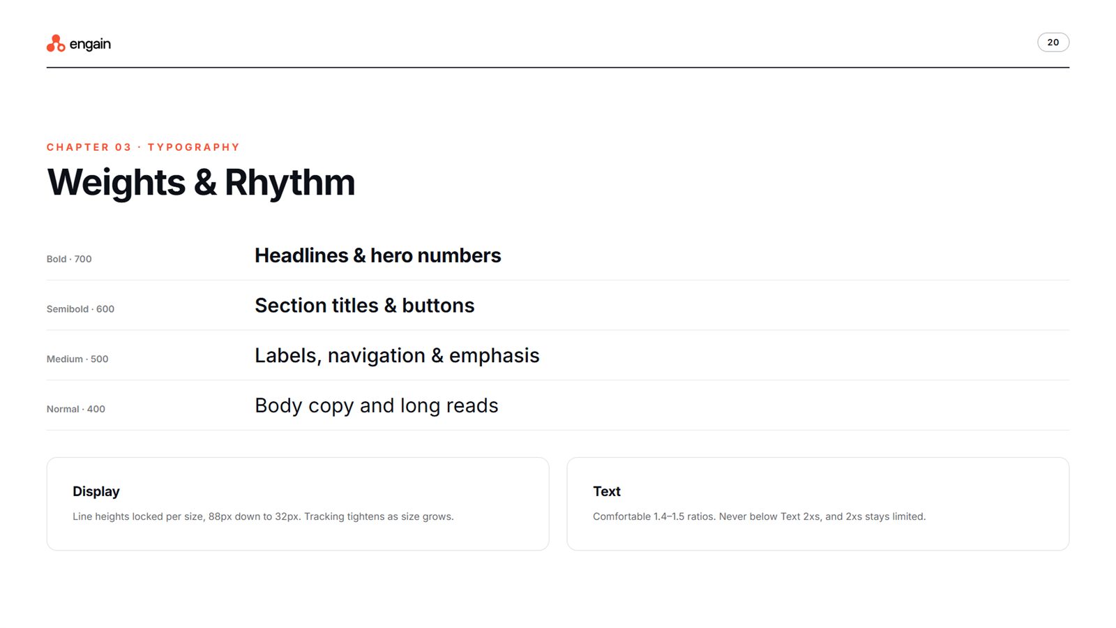 Weights and rhythm
