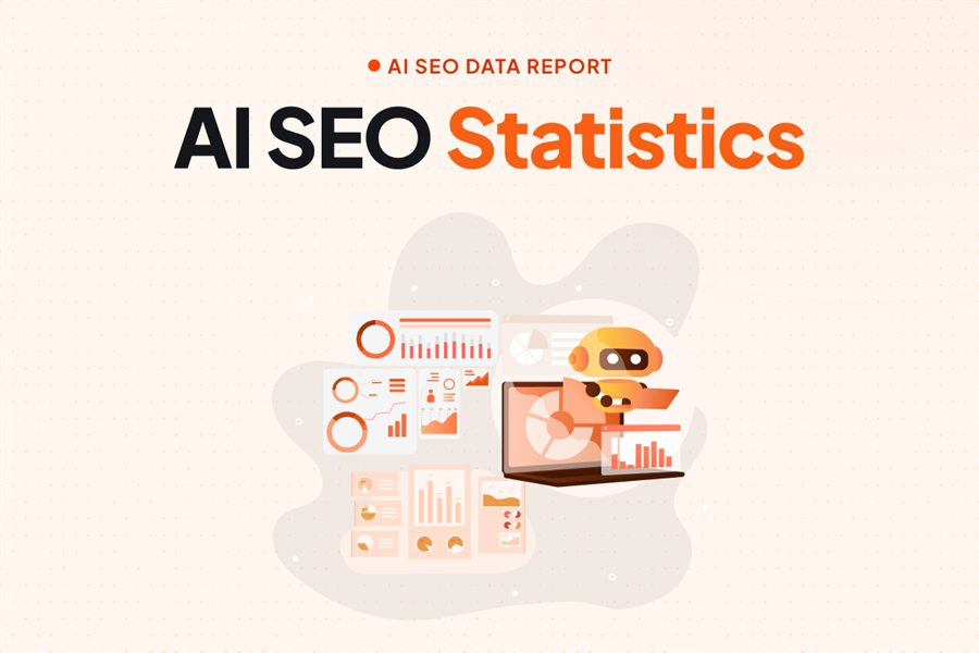 AI SEO statistics infographic
