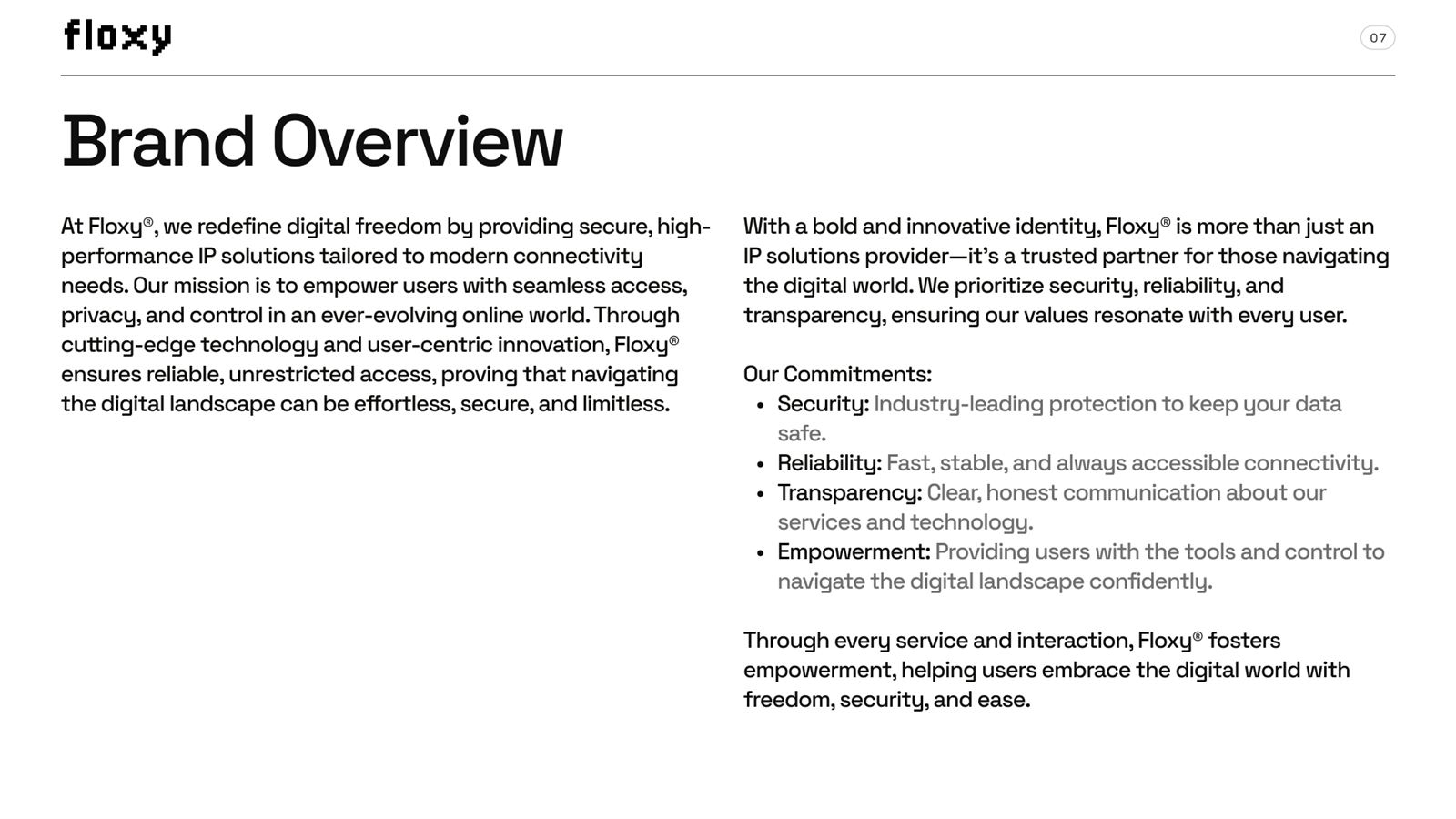 Introduction page