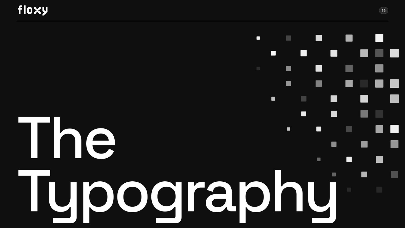 Typography chapter divider