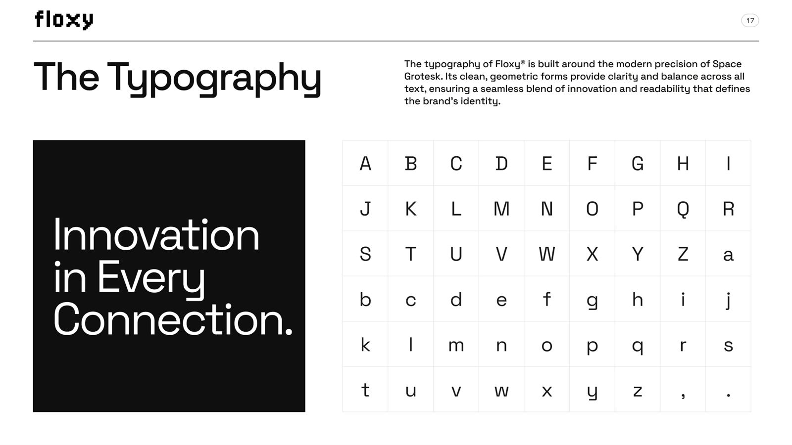 Primary typeface: Space Grotesk