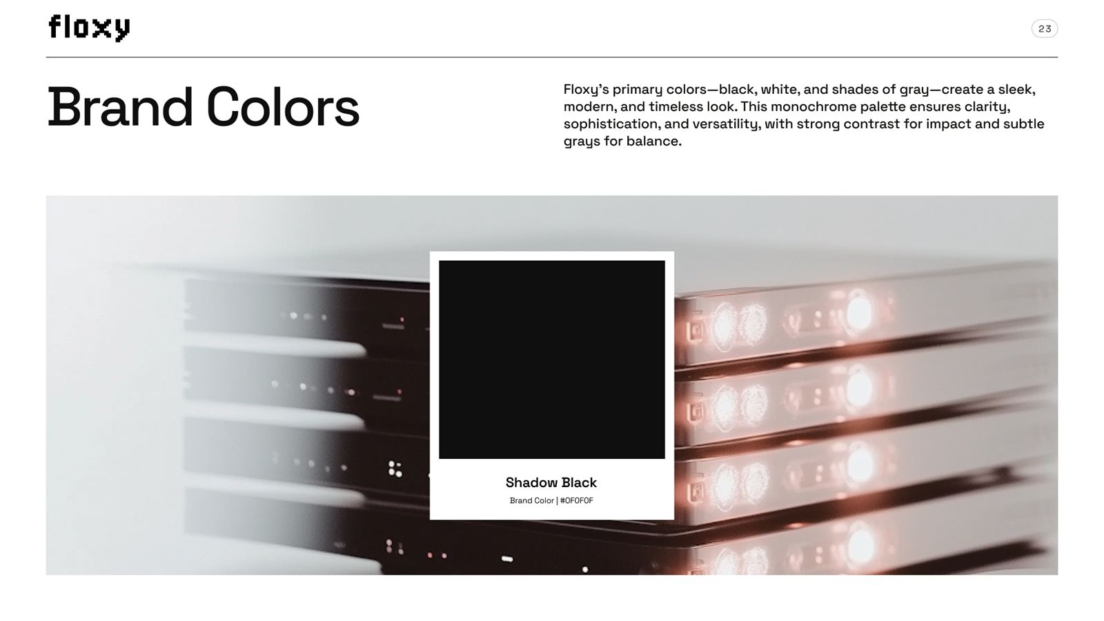 Brand colors: Shadow Black