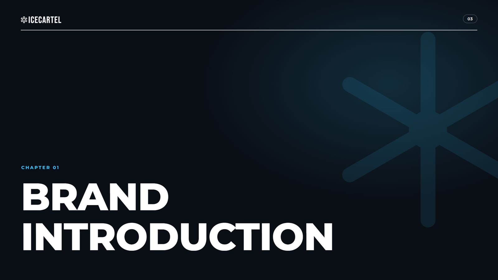 Brand introduction divider