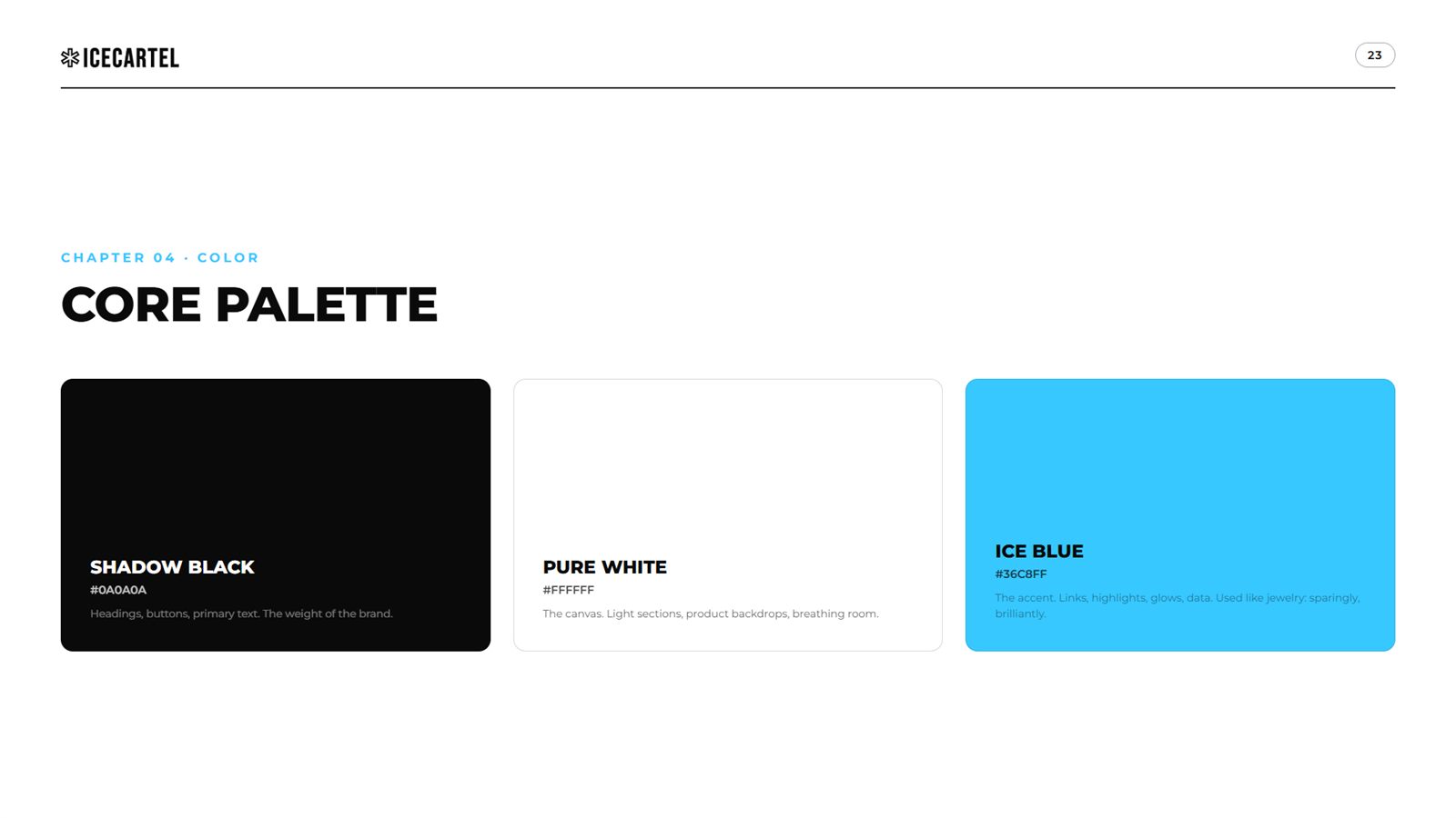 Core palette