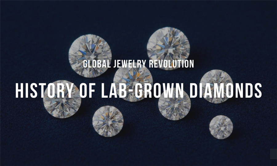 History of lab-grown diamonds infographic