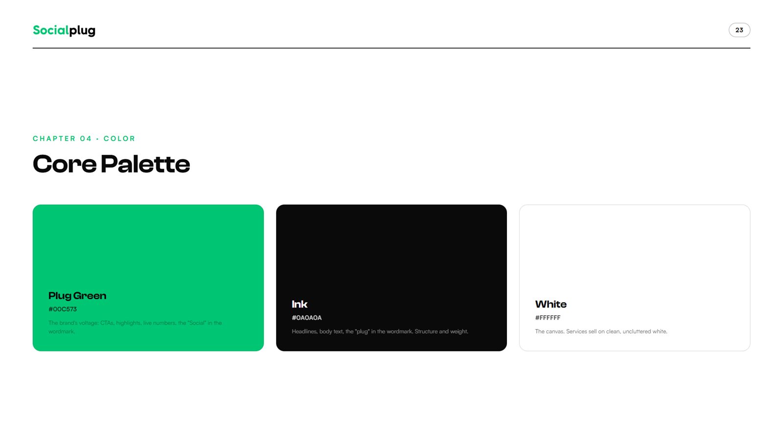 Core palette