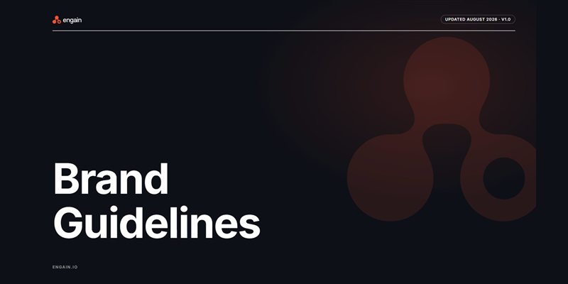 Engain brand guidelines cover