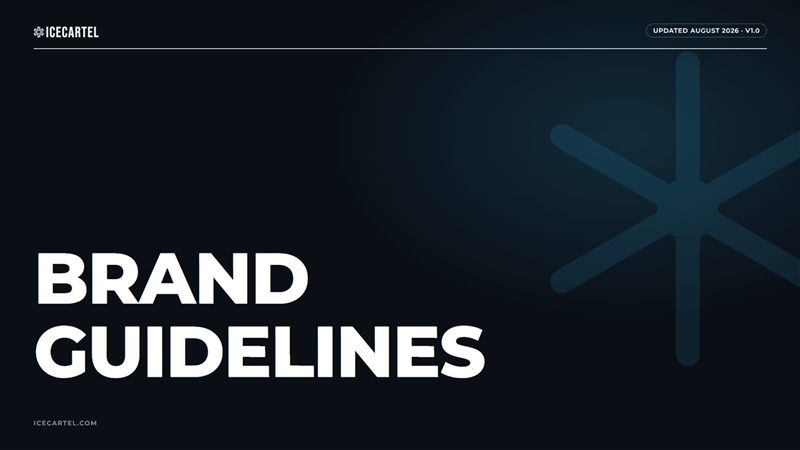 Icecartel brand guidelines cover