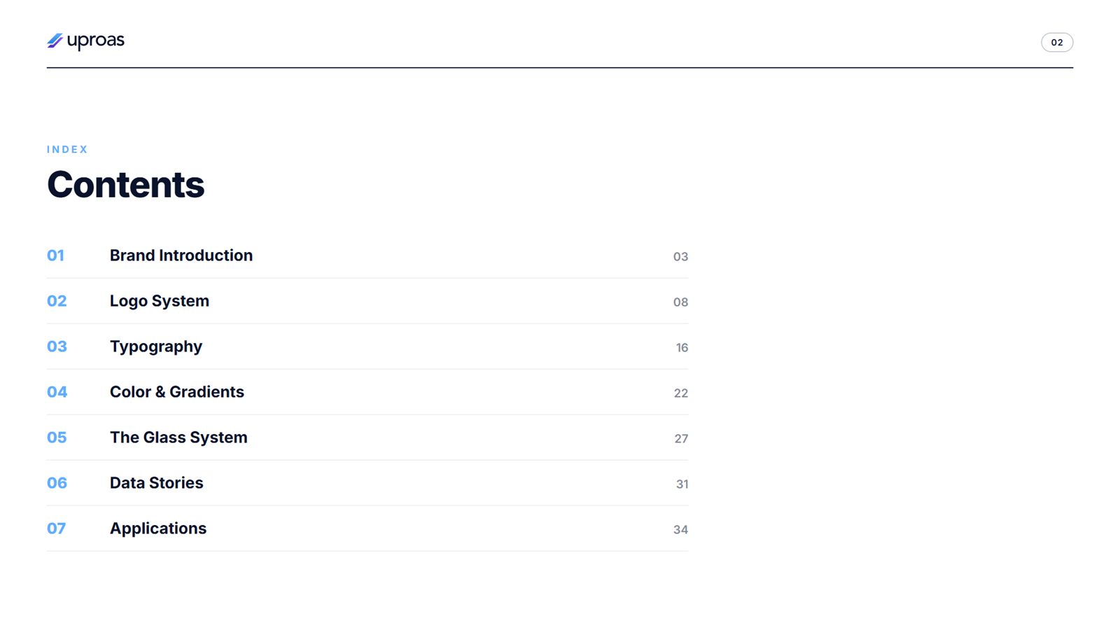 Contents page