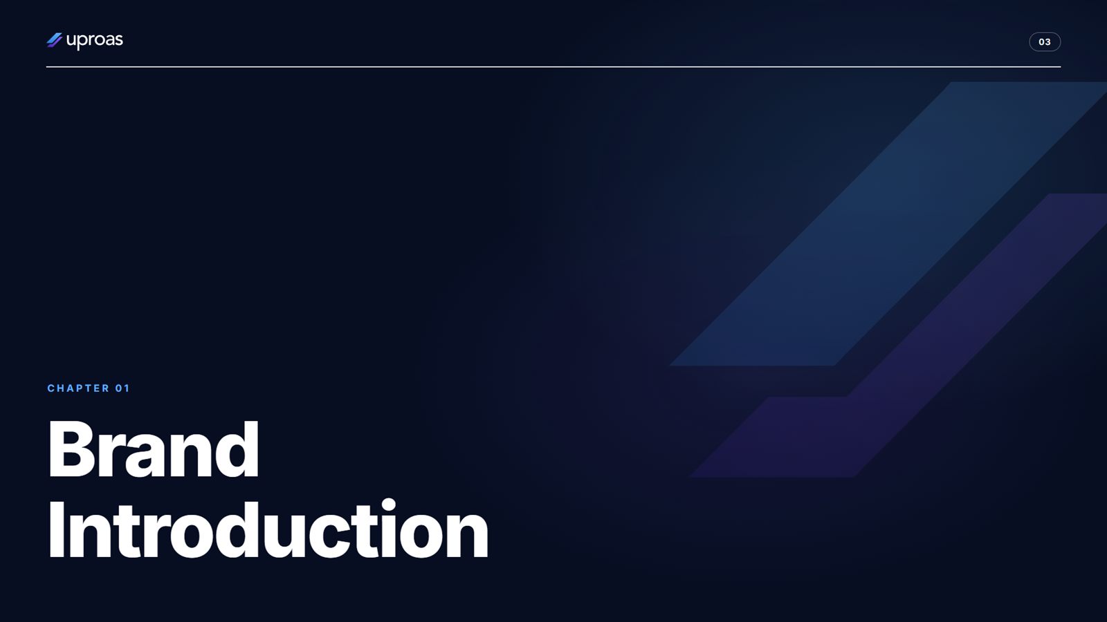 Brand introduction divider