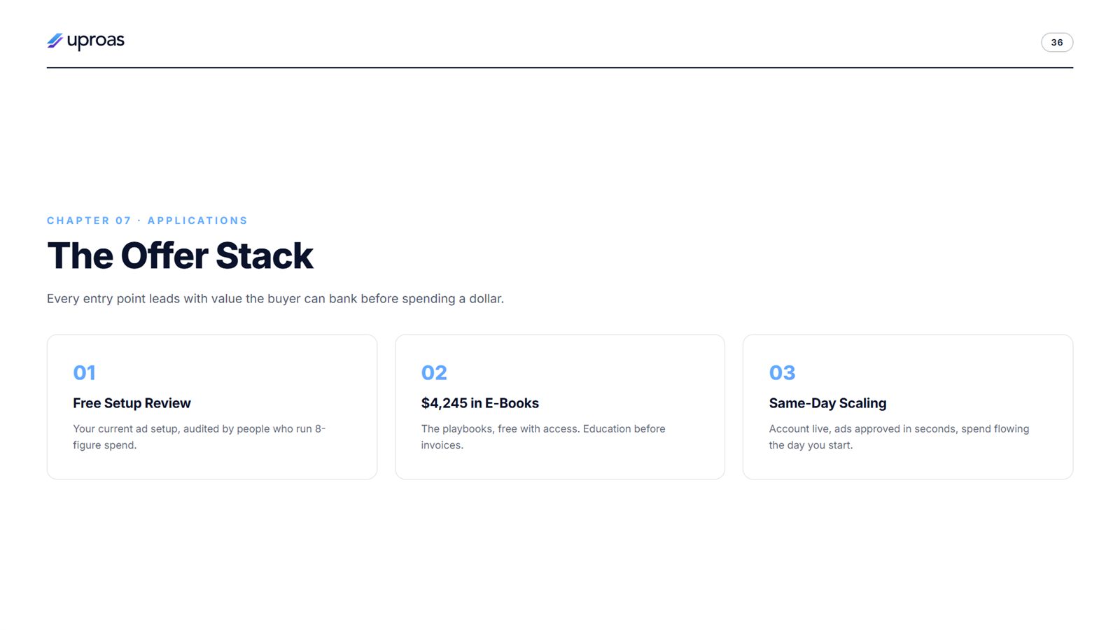 The offer stack