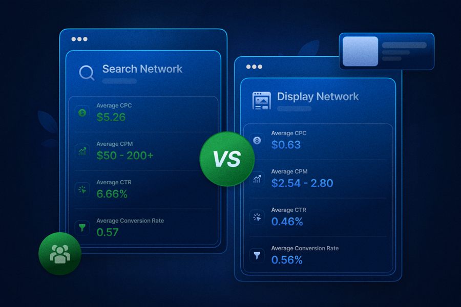 Google Ads benchmarks infographic